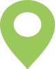 Green map location pin icon with a circular hole in the center.
